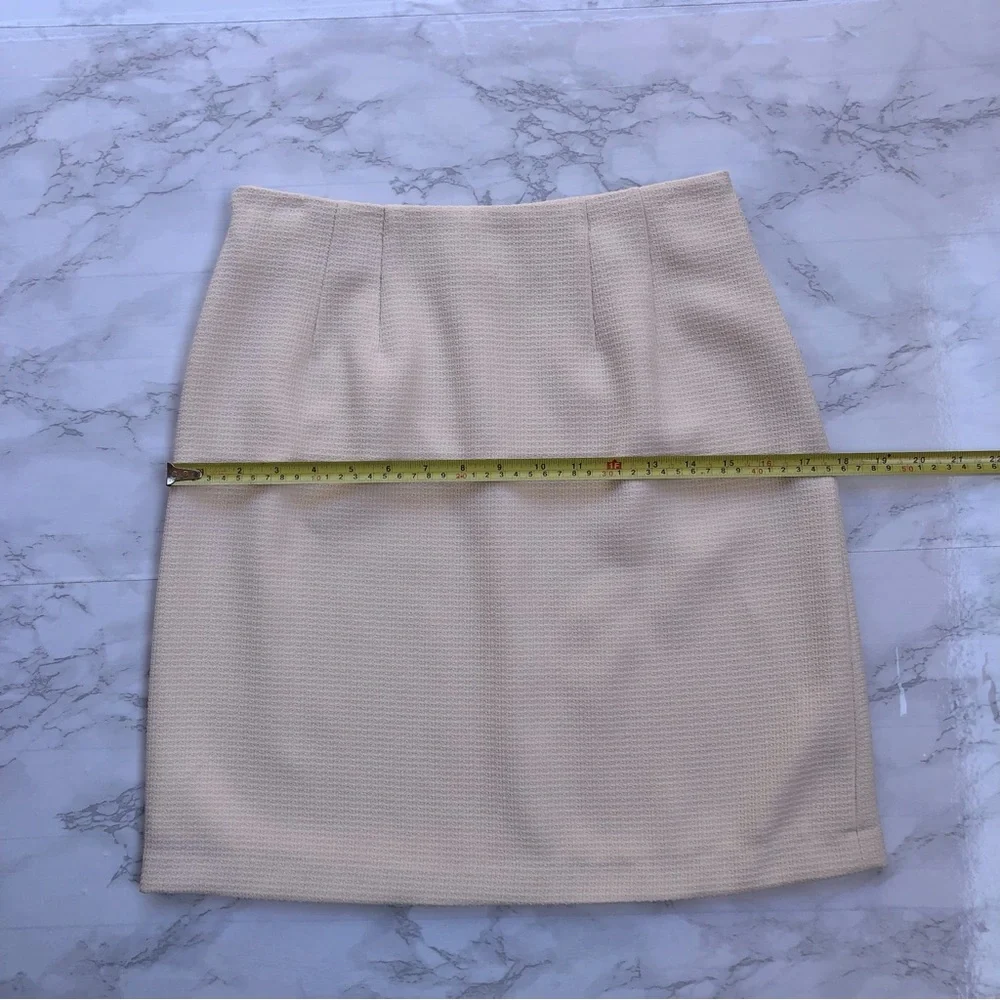 Dolce & Gabbana Tweed Knit Mini Skirt Ivory Women’s Size 38